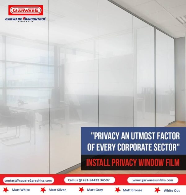 Privacy Films – Garware – Square 2 Graphics